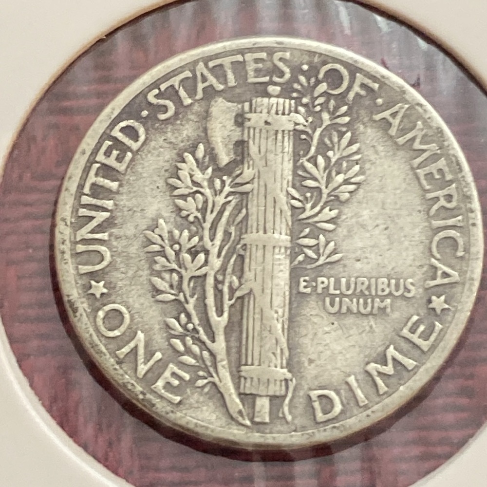 Vintage 1943 Mercury Dime Coin 90 Percent SILVER - Picture 3 of 3